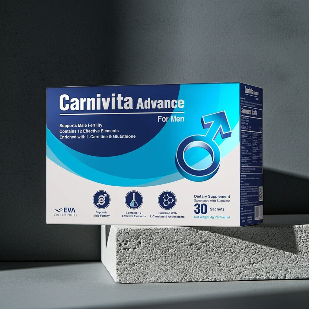 Eva Pharma Carnivita Advance Oral Powder Sachets For Men, Pack of 30's Eva Pharma