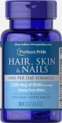 Puritans pride hair skin & nail sftgl 30s