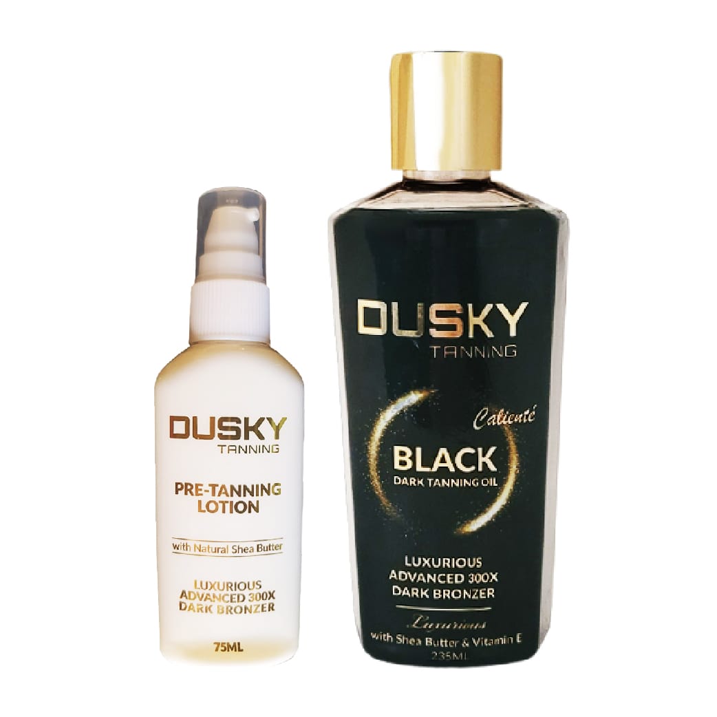 Dusky Black Dark Tanning Oil Moisturizing Tanning Oil + Tanning booster (Advanced Version)