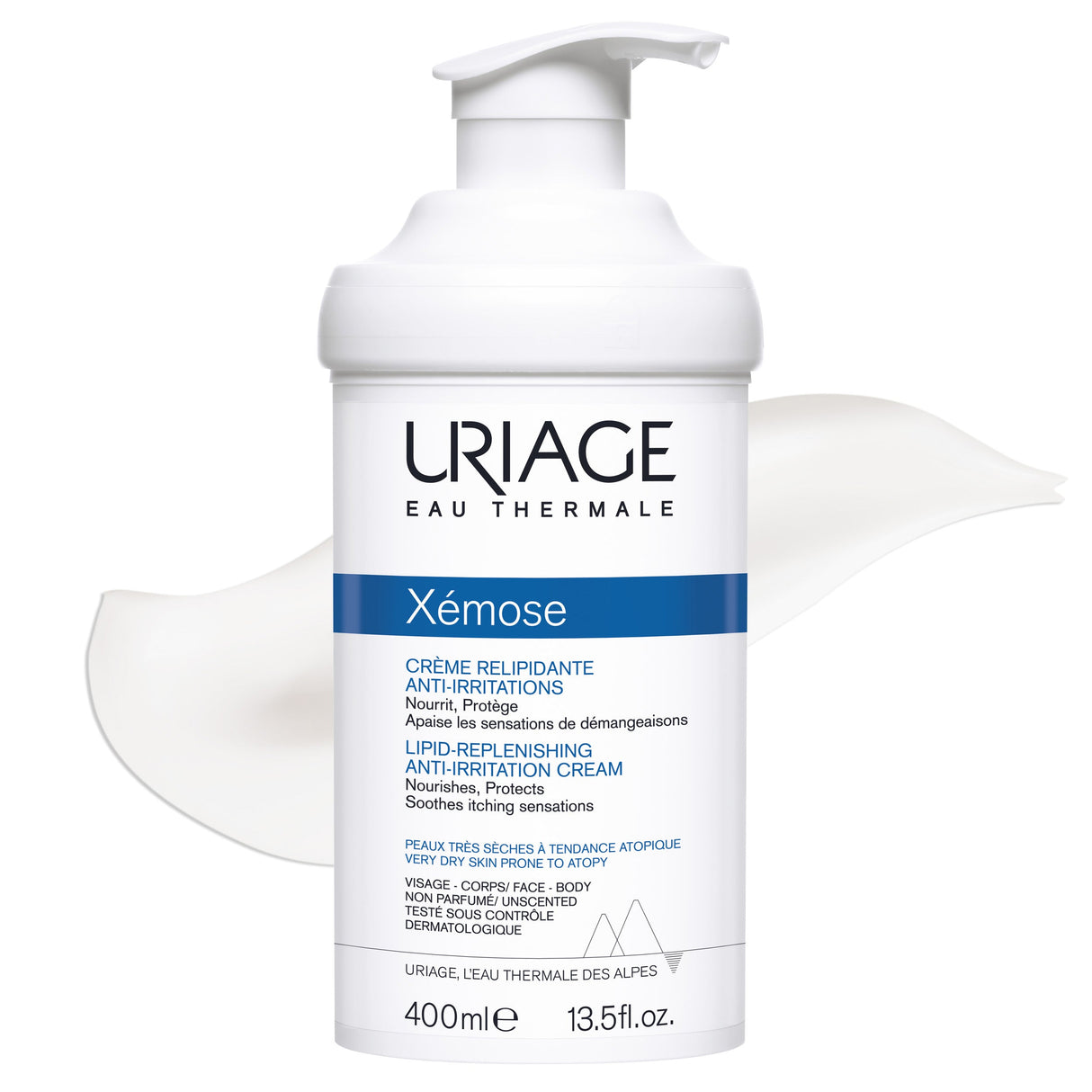 Uriage Xemose Lipid-Replenishing Anti-Irritation Cream For Very Dry Skin Prone To Atopy 400ml