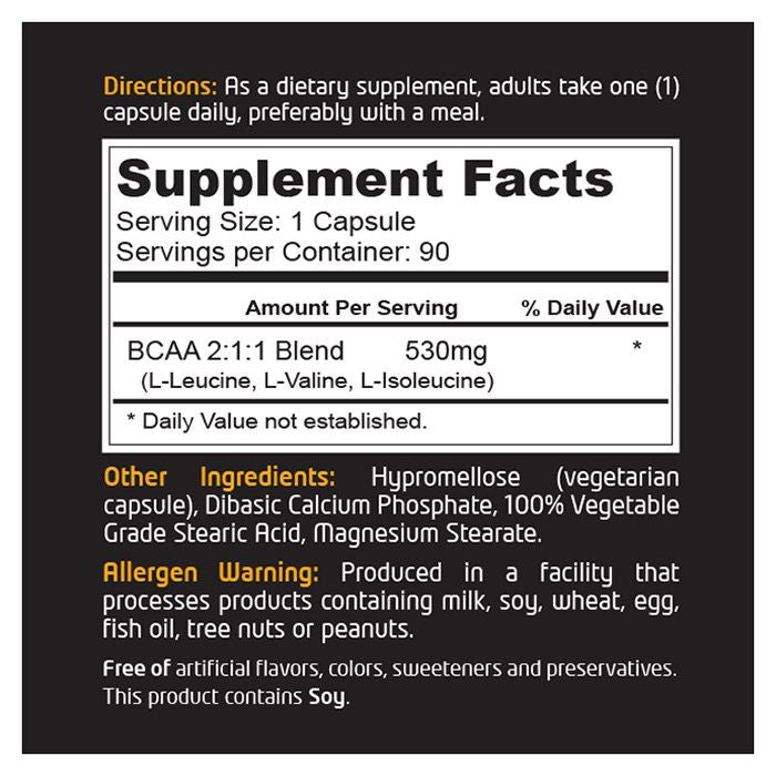 Muscle Core BCAA 530 mg 90 Capsules