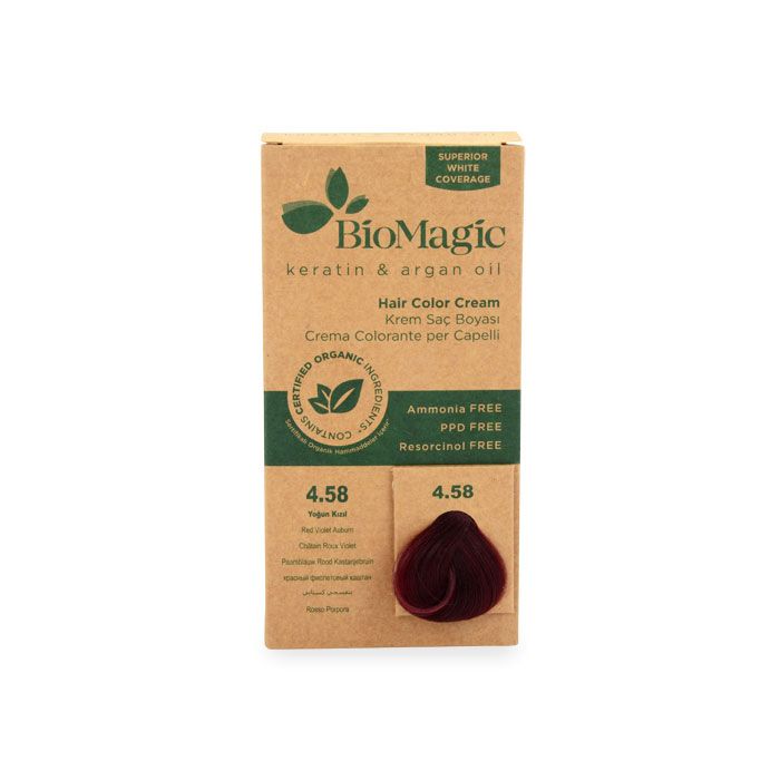 BioMagic Hair Color - 4.58 Red Violet Auburn