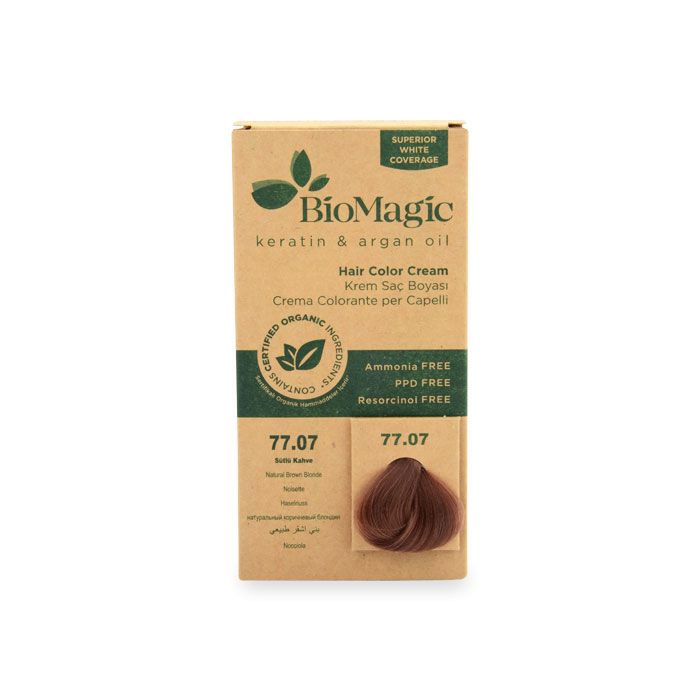 BioMagic Hair Color - 77.07 Natural Brown Blonde