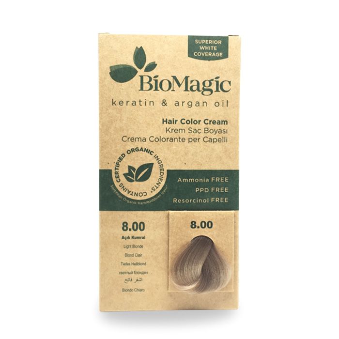 BioMagic Hair Color - 8 Light Blonde