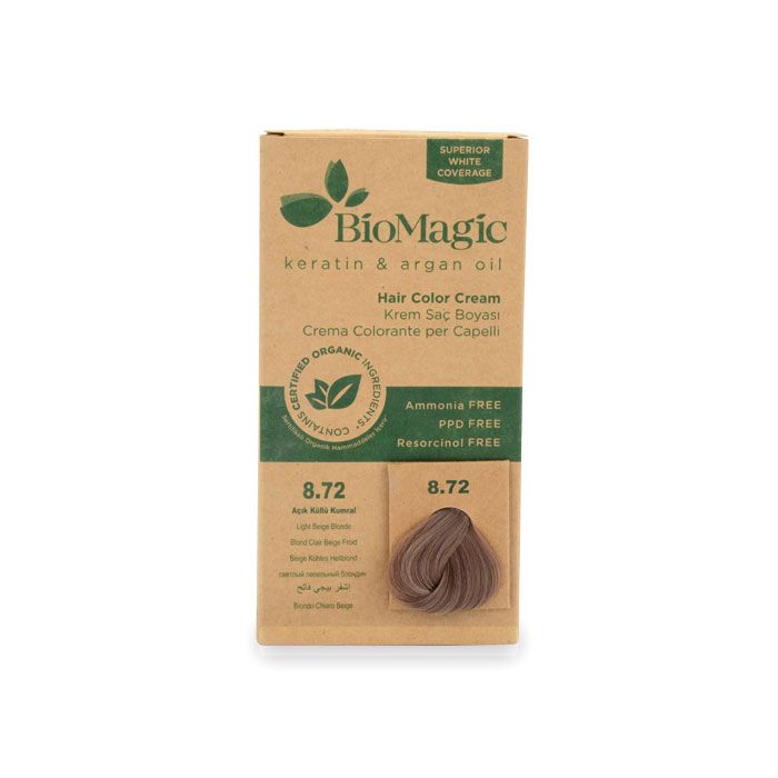 BioMagic Hair Color - 8.72 Light Beige Blonde