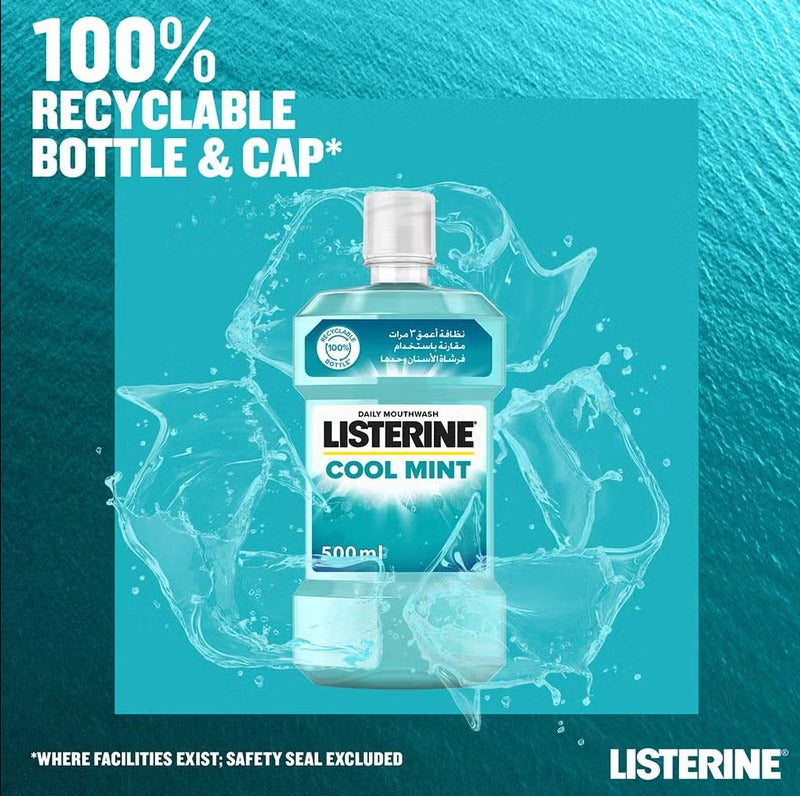 Listerine Cool Mint Mouthwash 500ml