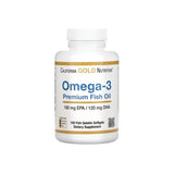 California Gold Nutrition Omega-3 With Premium Fish Oil - 100 Softgels