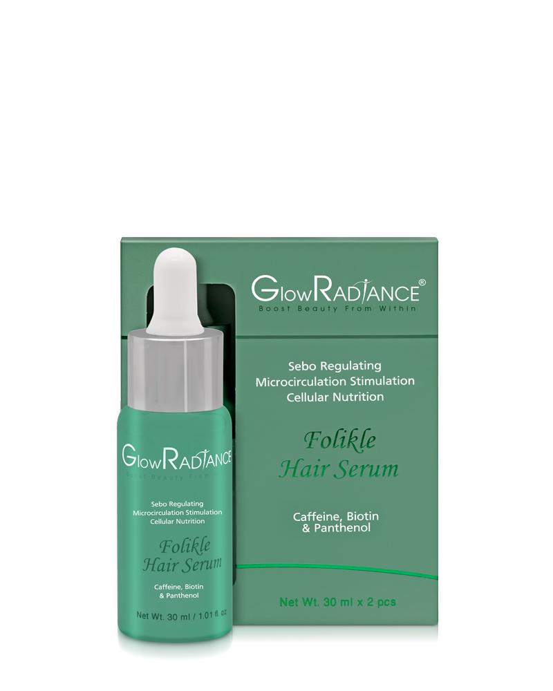 Glow Radiance Folikle Hair Serum 30ml X 2 pcs