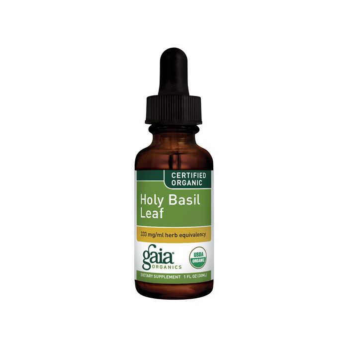 Gaia Herbs Organic Holy Basil Leaf 1 Oz - 30ml