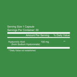Nutritionl Hyaluronic Acid Caps 30's