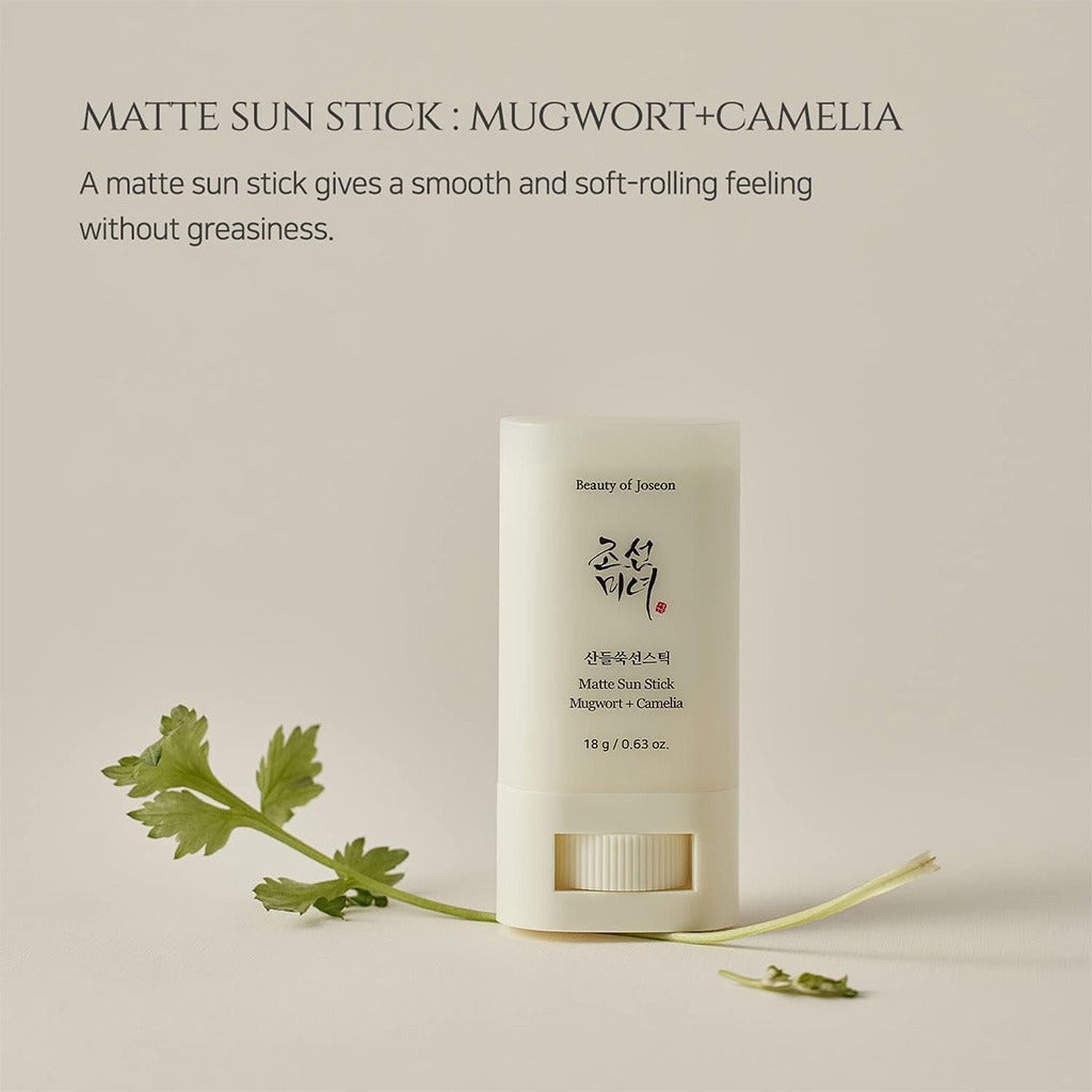 Beauty of Joseon Matte Sun Stick With Mugwort + Camelia Face & Body Sunscreen With SPF 50+ & PA++++ 18g