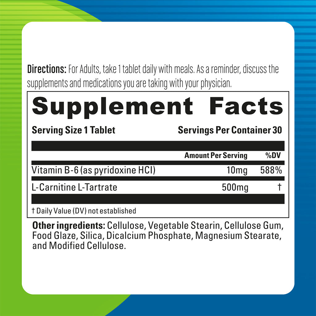 Blueberry Naturals L-Carnitine 500 mg Tablet 30's