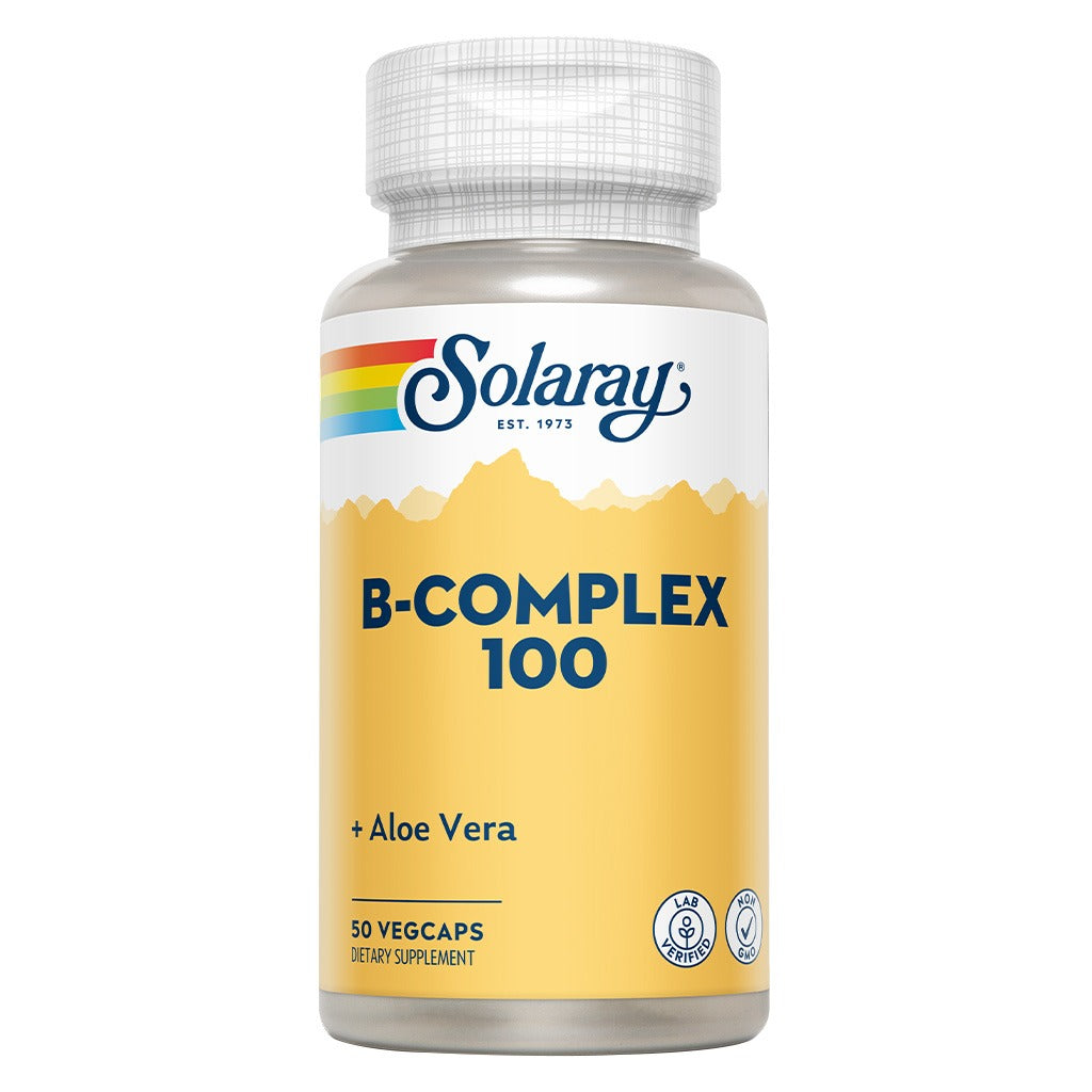 Solaray B-Complex 100 مع Aloe Vera VegCaps 50's