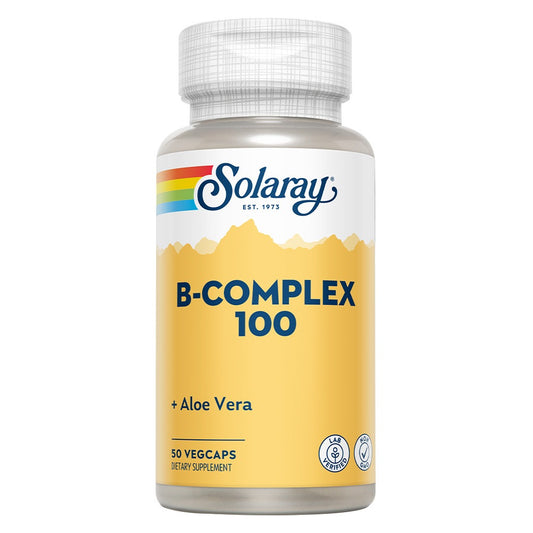 Solaray B-Complex 100 With Aloe Vera VegCaps 50's