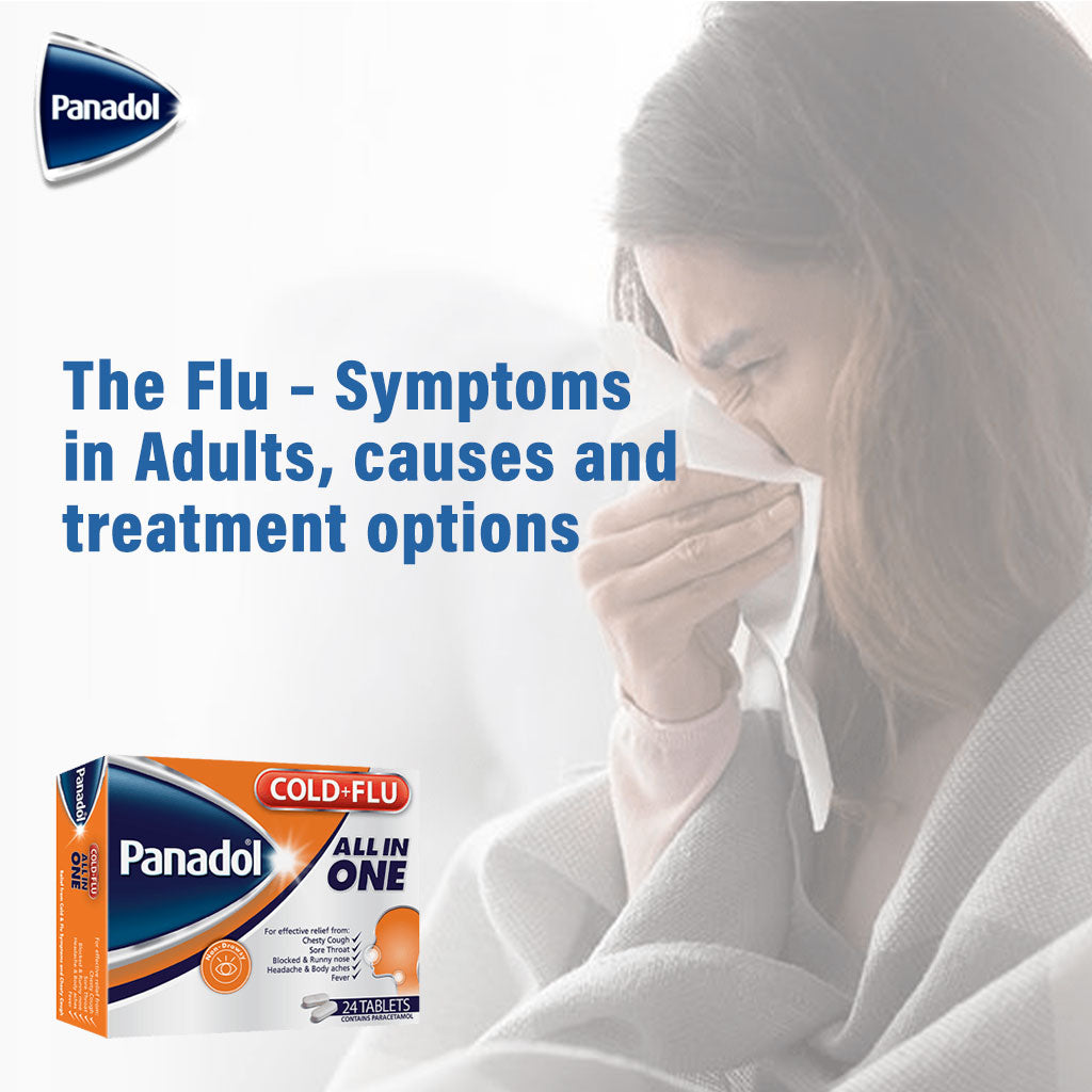 Panadol Cold & Flu All In One Tablets For Cough, Cold & Flu Symptoms, Pack of 24's