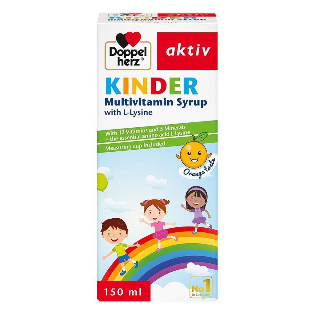 Doppelherz aktiv Kinder Multivitamin Syrup With L-Lysine 150ml