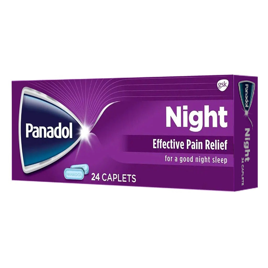 Panadol Night Caplets For Fever & Pain Relief, Pack of 24's