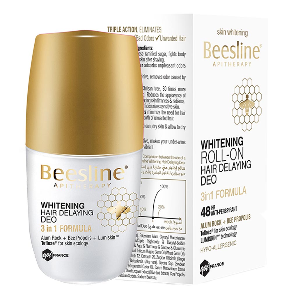 Beesline® Apitherapy Whitening Hair Delaying Deodorant Roll-On 50 mL