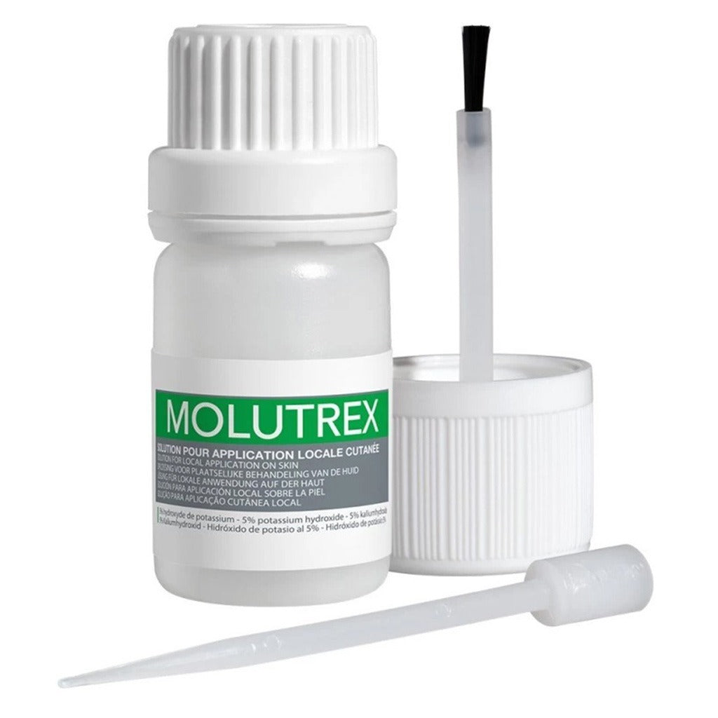 ACM Molutrex 5% محلول موضعي من هيدروكسيد البوتاسيوم للمليساء المعدية 3 مل