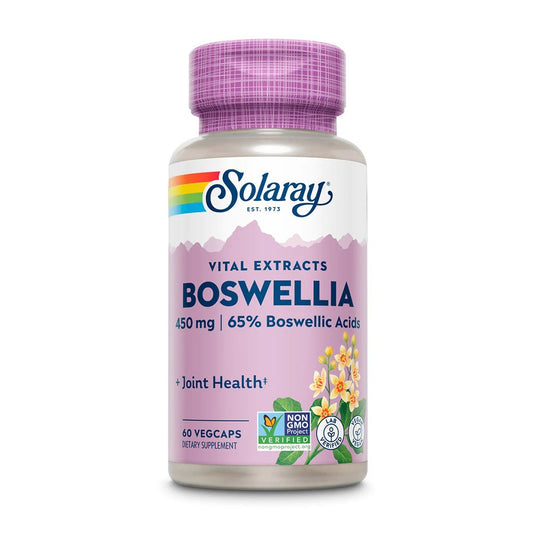 Solaray Boswellia الراتنج استخراج 450 ملغ كبسولات نباتية لصحة المفاصل، حزمة من 60 كبسولة