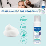 Mustela Stelatopia Foam Baby Shampoo For Atopic Prone Skin, Fragrance-Free 150ml