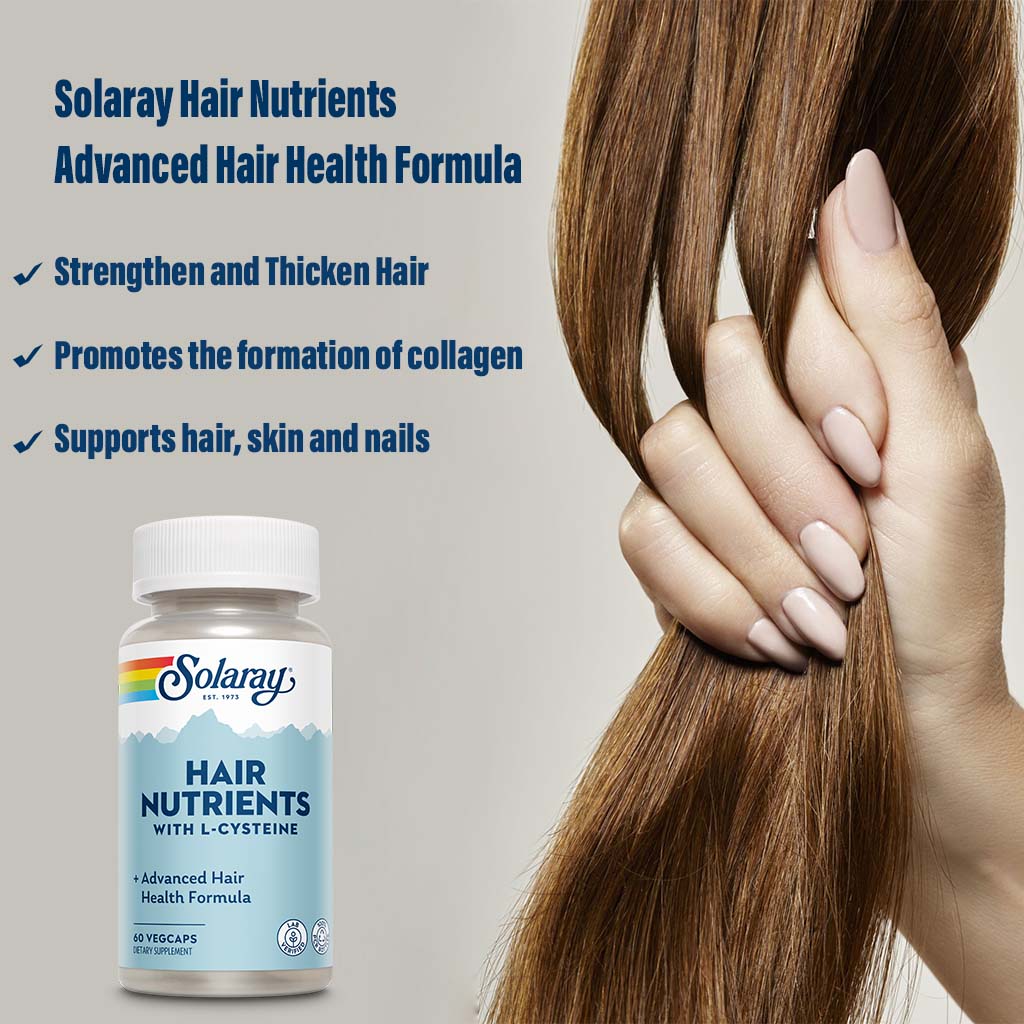 Solaray Hair Nutrients Advanced Hair Health Formula VegCaps 60's