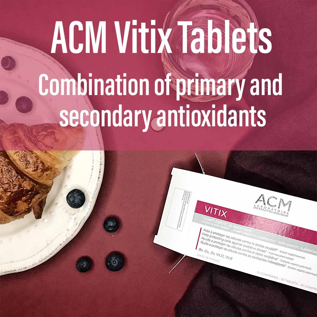 أقراص فيتيكس من ACM، مكمل غذائي مضاد للأكسدة لعلاج البهاق، عبوة من 30 قرصًا