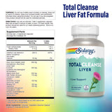 Solaray Total Cleanse Liver Fat Capsule For Liver Detoxification, Pack of 90's