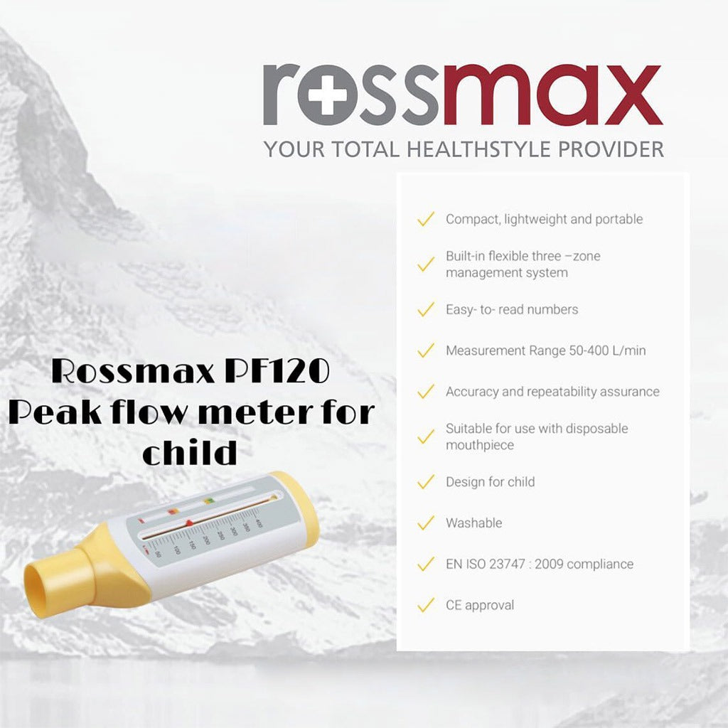 Rossmax Child's Peak Flow Meter For Asthma Management