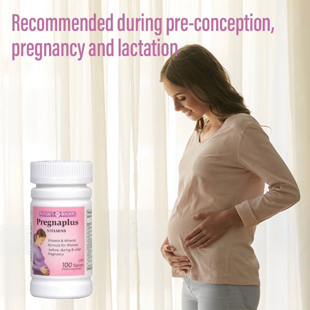 Nature's Bounty Pregnaplus Vitamins Tablets 100's