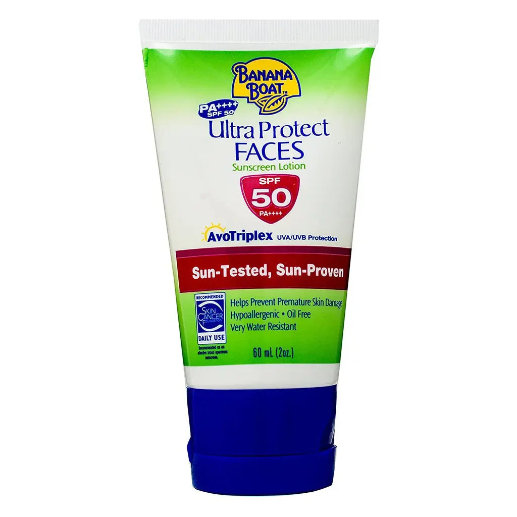 Banana Boat Ultra Protect Faces SPF50 Sunscreen Lotion 60 mL www