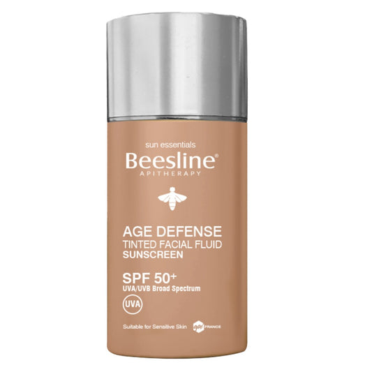 بيزلين® Apitherapy Age Defense SPF50+ سائل الوجه الواقي من الشمس ملون 40 مل