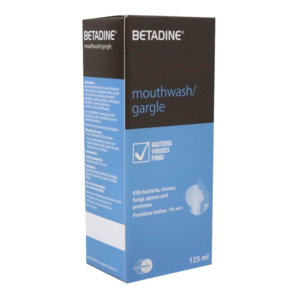 Betadine Mouthwash/Gargle 125 mL