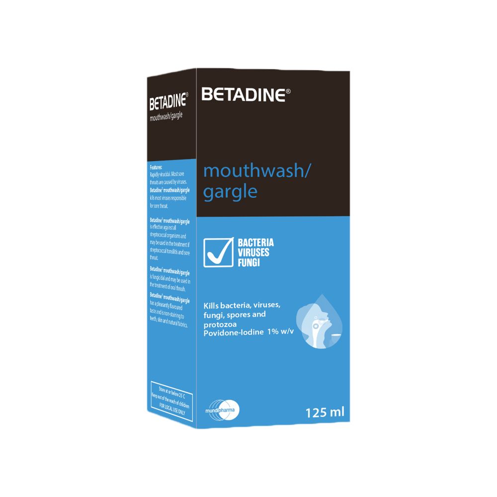 Betadine Mouthwash/Gargle 125 mL