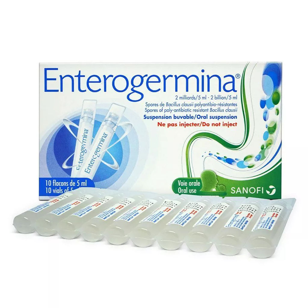 Enterogermina 2 Billion/5 mL Suspension Oral Vials 10's