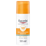 Eucerin Sun Oil Control SPF50+ كريم جل واقي من الشمس متوسط ​​اللون ذو ملمس جاف وتأثير مضاد للجيب 50 مل