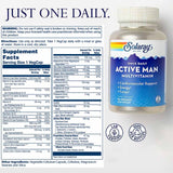 Solaray Once Daily Active Man Multivitamin Veg Capsules 90's