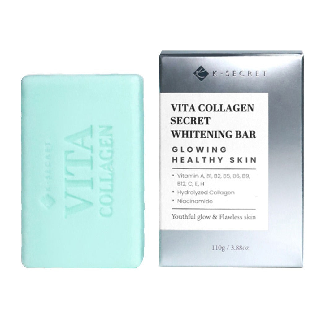 K-Secret Vita Collagen Secret Glowing Healthy Skin Whitening Bar 110g