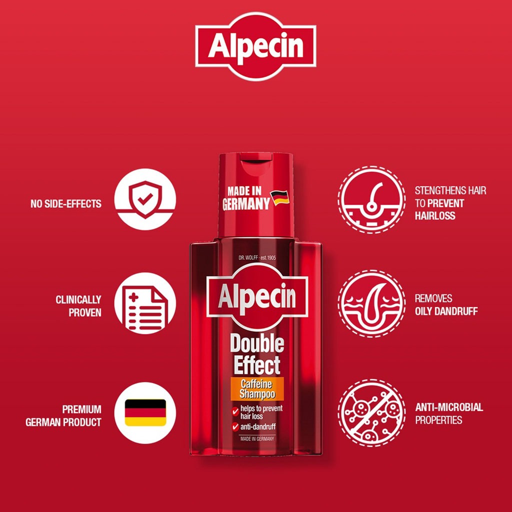 Dr.Wolff Alpecin Double Effect Caffeine Shampoo 200 mL