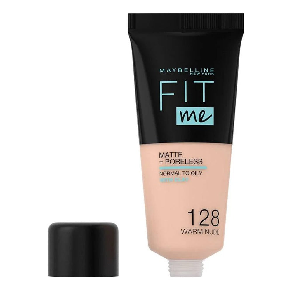 Maybelline Fit Me Matte + Poreless Foundation 128 Warm Nude 30 mL