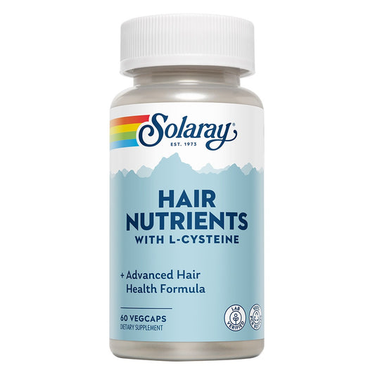 Solaray مغذيات الشعر، تركيبة متقدمة لصحة الشعر، 60 كبسولة نباتية
