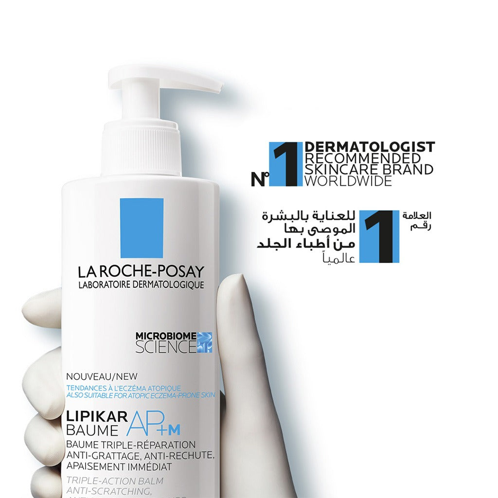 La Roche-Posay Lipikar Baume Ap+M Moisturizer For Atopic Eczema & Allergy-Prone Skin With Extreme Dryness 400ml