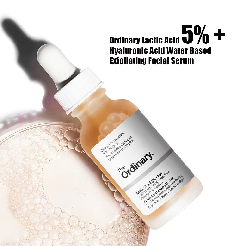 The Ordinary Lactic Acid 5% & Hyaluronic Acid Water Based Exfoliating Peeling Solution 30ml