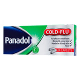 Panadol Cold & Flu Night Caplets For Fever, Cold & Flu Symptoms, Pack of 24's