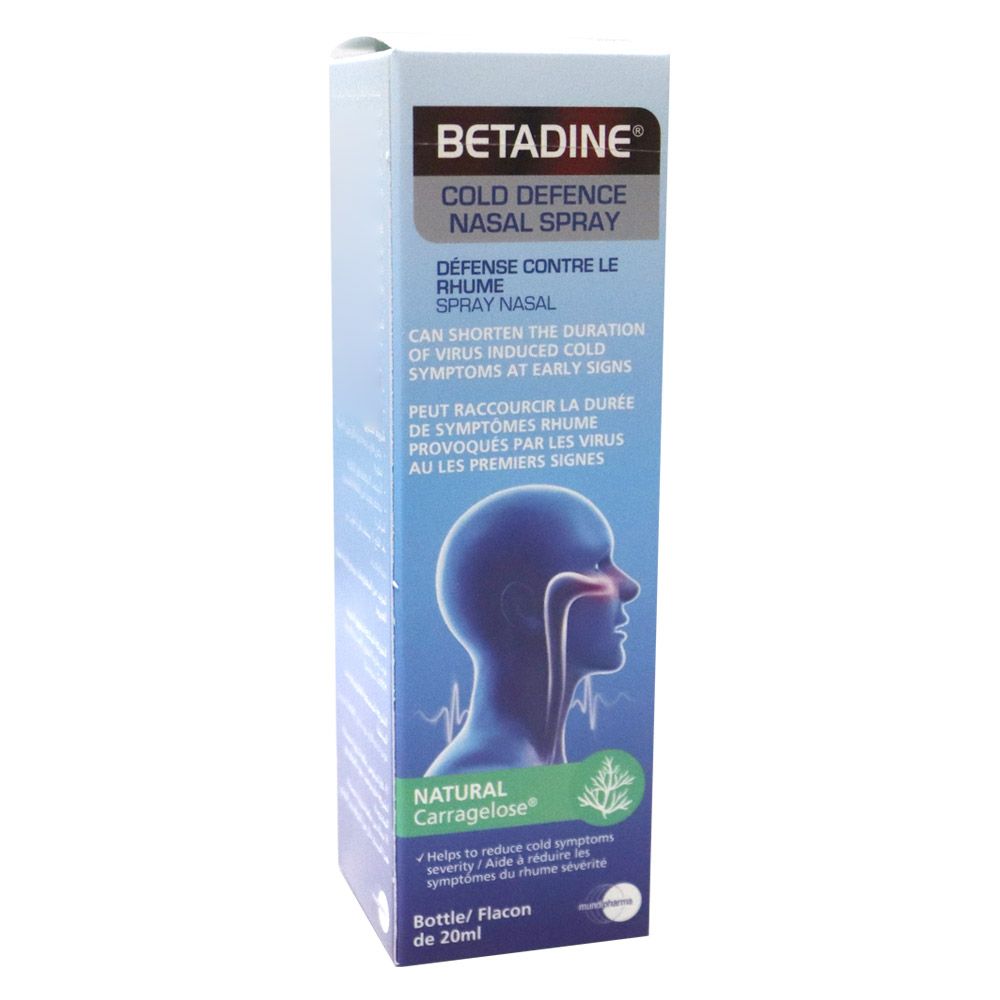 Betadine Cold Defense Nasal Spray 20 mL