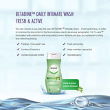 Betadine Daily Use Feminine Intimate Wash, Fresh & Active Lemon Verbena 50ml