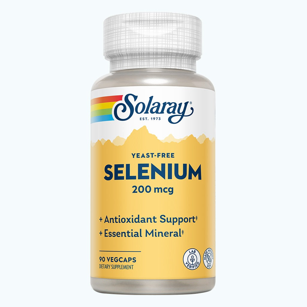 Solaray Selenium 200 mcg VegCapsules For Immune Support & Thyroid Function 90’s