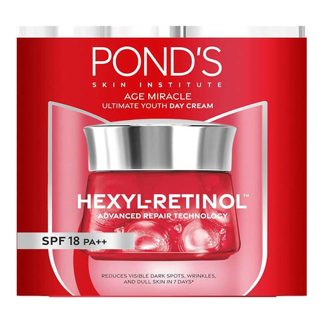 Pond's Age Miracle Ultimate Youth Day Cream SPF18 & PA++ With Hexyl Retinol 50g