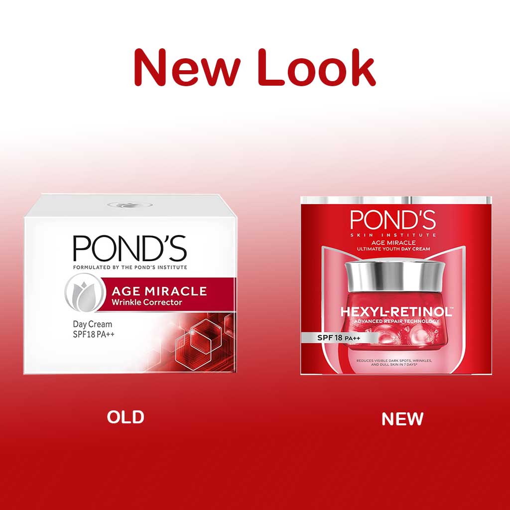 Pond's Age Miracle Ultimate Youth Day Cream SPF18 & PA++ With Hexyl Retinol 50g