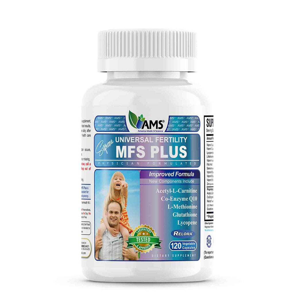 AMS MFS Plus Vegetable Capsules To Increase Male Fertility, Pack of 120's